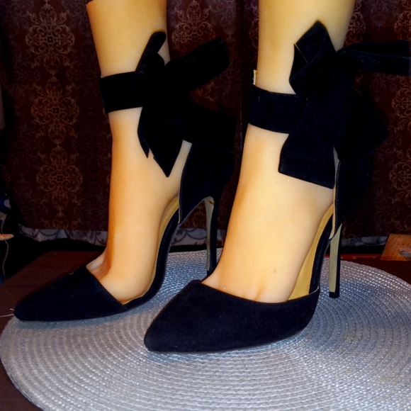 Bai Beiai sz 39 designer stiletto sexy bow - Picture 1 of 8